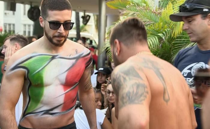 Jersey Shore's Vinny Strips Totally Naked in a Chippendale'...